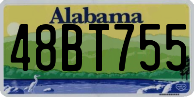 AL license plate 48BT755