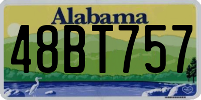 AL license plate 48BT757