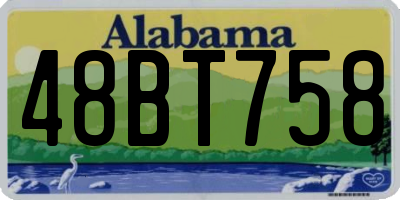 AL license plate 48BT758