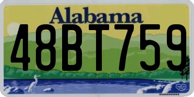 AL license plate 48BT759