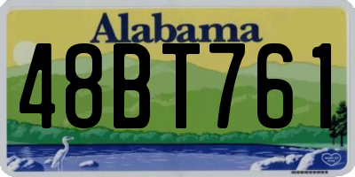AL license plate 48BT761