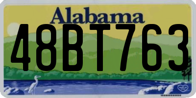 AL license plate 48BT763