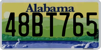 AL license plate 48BT765