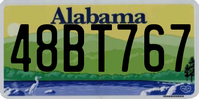 AL license plate 48BT767