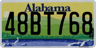 AL license plate 48BT768