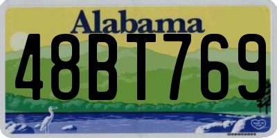 AL license plate 48BT769