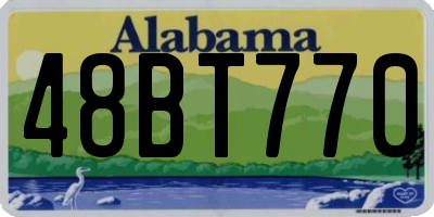 AL license plate 48BT770