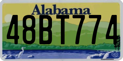 AL license plate 48BT774