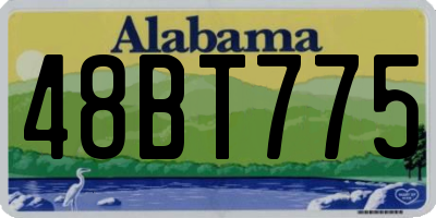 AL license plate 48BT775