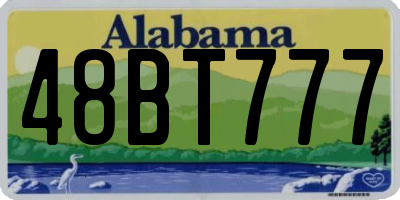 AL license plate 48BT777