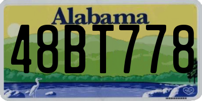 AL license plate 48BT778