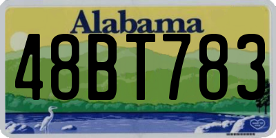 AL license plate 48BT783