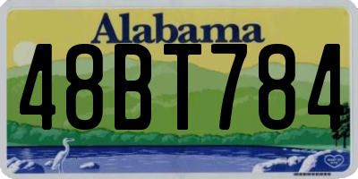 AL license plate 48BT784