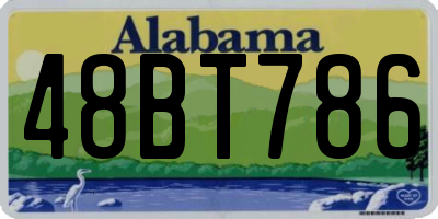 AL license plate 48BT786