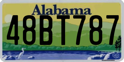 AL license plate 48BT787