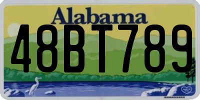 AL license plate 48BT789
