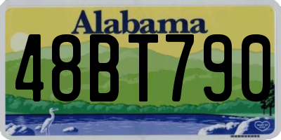 AL license plate 48BT790
