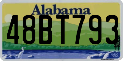 AL license plate 48BT793