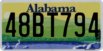 AL license plate 48BT794