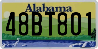 AL license plate 48BT801