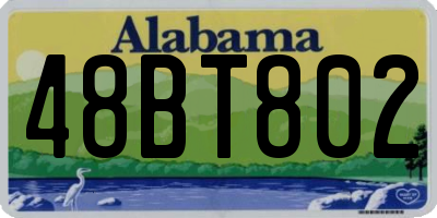 AL license plate 48BT802