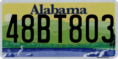 AL license plate 48BT803