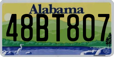 AL license plate 48BT807