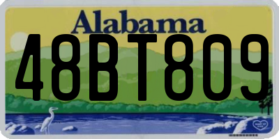 AL license plate 48BT809