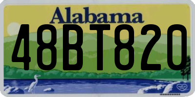 AL license plate 48BT820