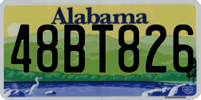 AL license plate 48BT826