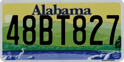 AL license plate 48BT827