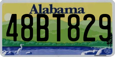 AL license plate 48BT829