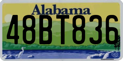 AL license plate 48BT836
