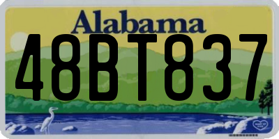AL license plate 48BT837