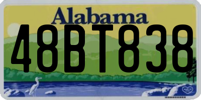 AL license plate 48BT838