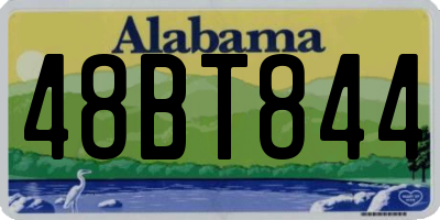 AL license plate 48BT844