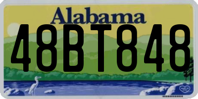 AL license plate 48BT848