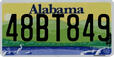 AL license plate 48BT849