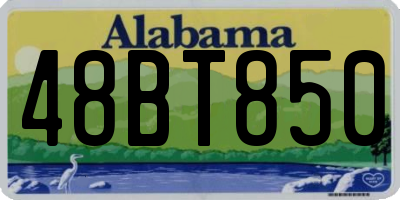AL license plate 48BT850