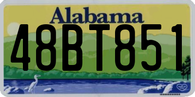AL license plate 48BT851