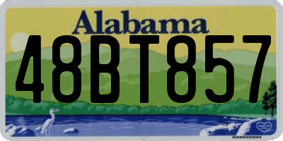 AL license plate 48BT857