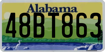 AL license plate 48BT863