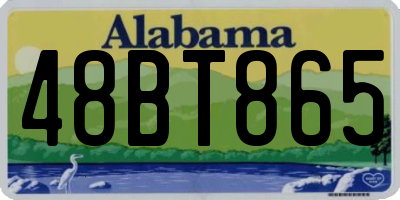 AL license plate 48BT865