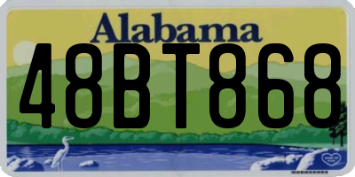 AL license plate 48BT868