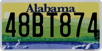AL license plate 48BT874