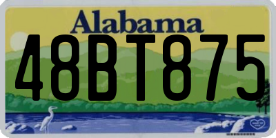 AL license plate 48BT875