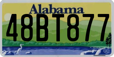 AL license plate 48BT877