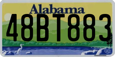 AL license plate 48BT883