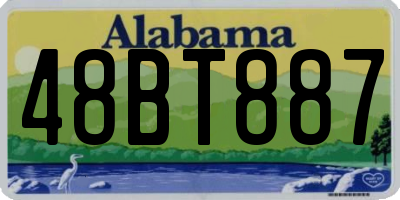 AL license plate 48BT887