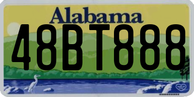 AL license plate 48BT888
